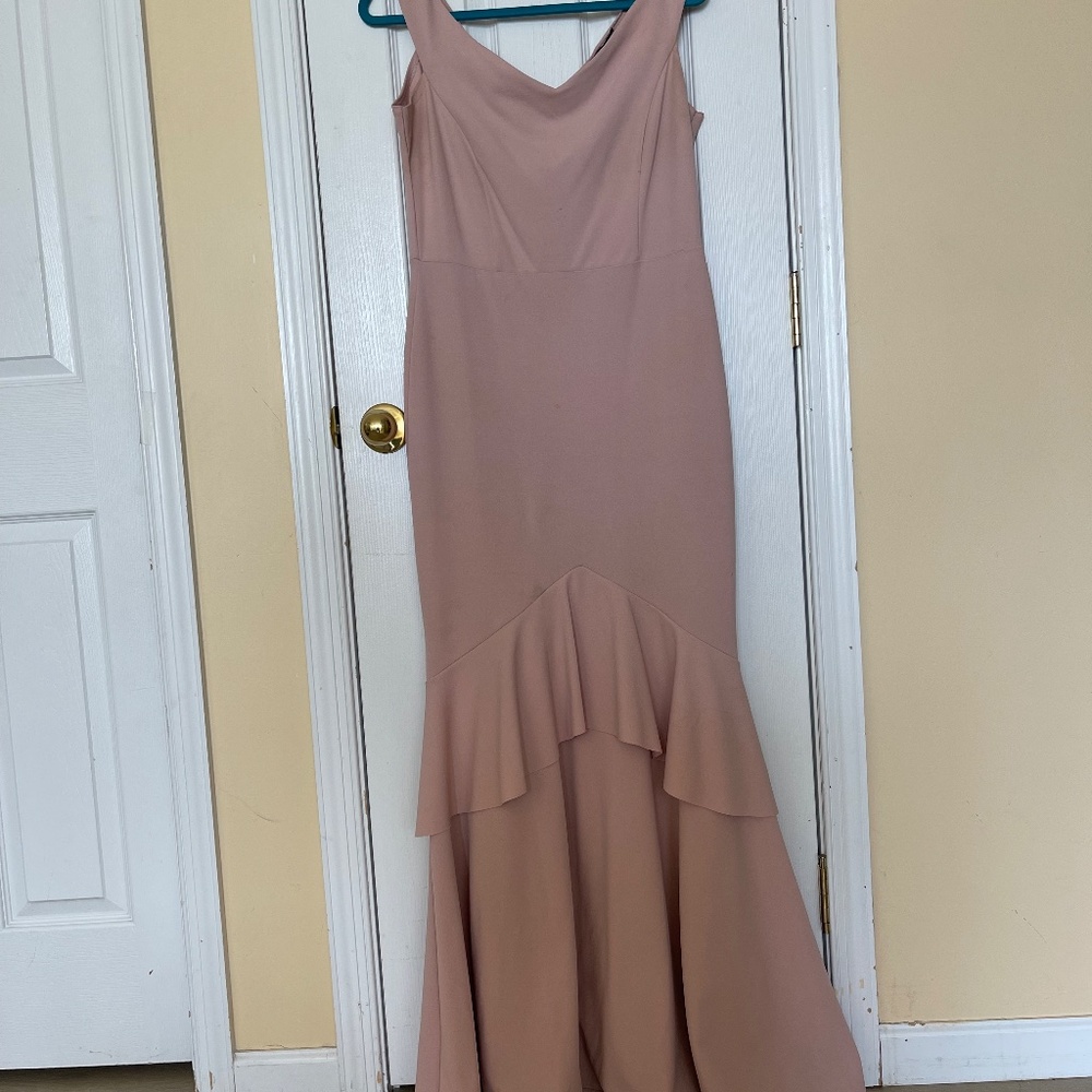 QUIZ Off-the-Shoulder Ruffle Gown - Picture 2 of 4
